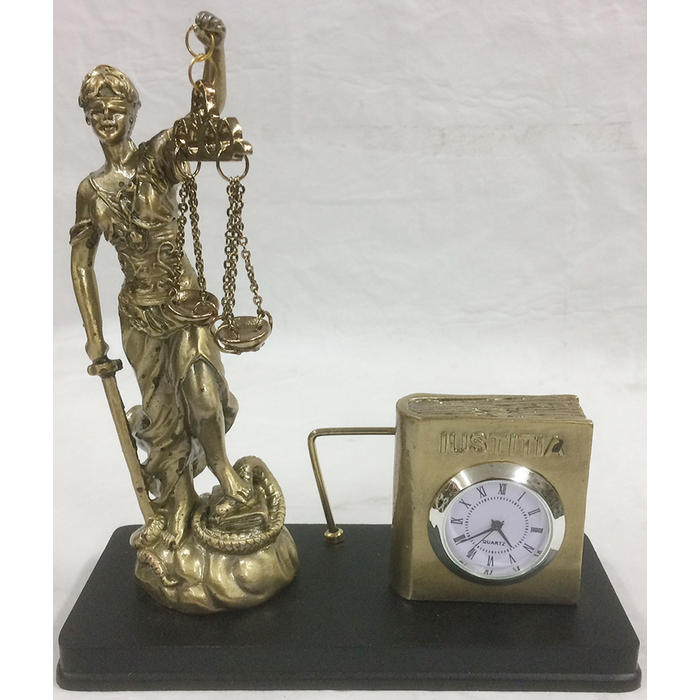 art. 550/17 _  TARJETERO con RELOJ JUSTICIA n17 con LIBRO